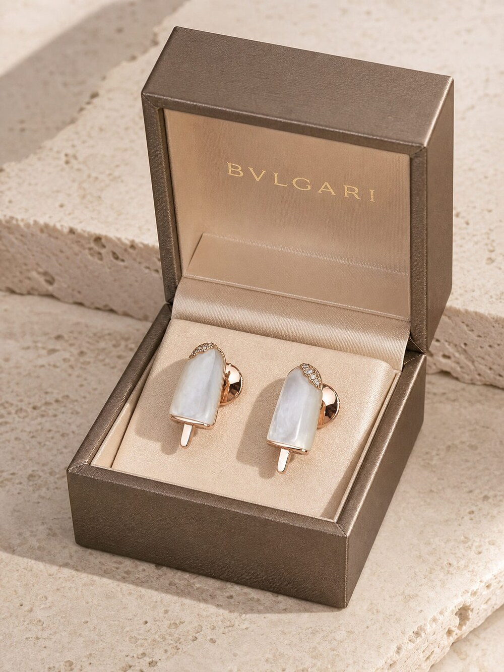 Bulgari Refined Statement Earrings Style 7 | New with Box - Picture 2 of 9